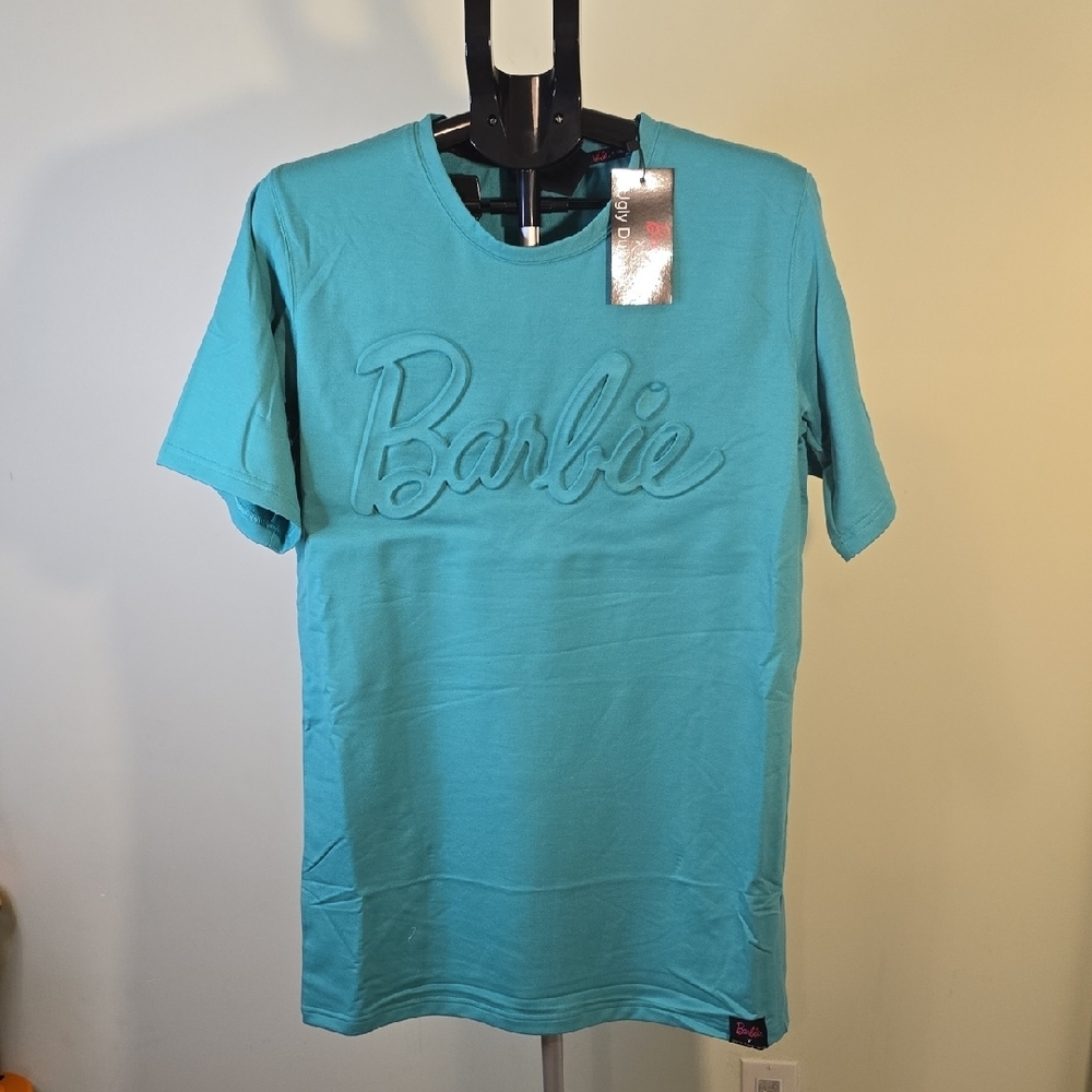 New Barbie Teal T-Shirt Dress- Size XS